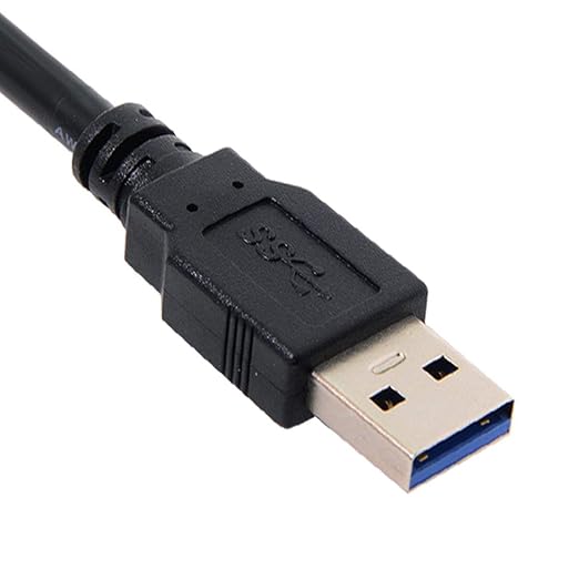 cablecc 1m Waterproof USB 3.0 Extension Latch Mount Car AUX Cable for Dashboard Panel (Dual USB 3.0)