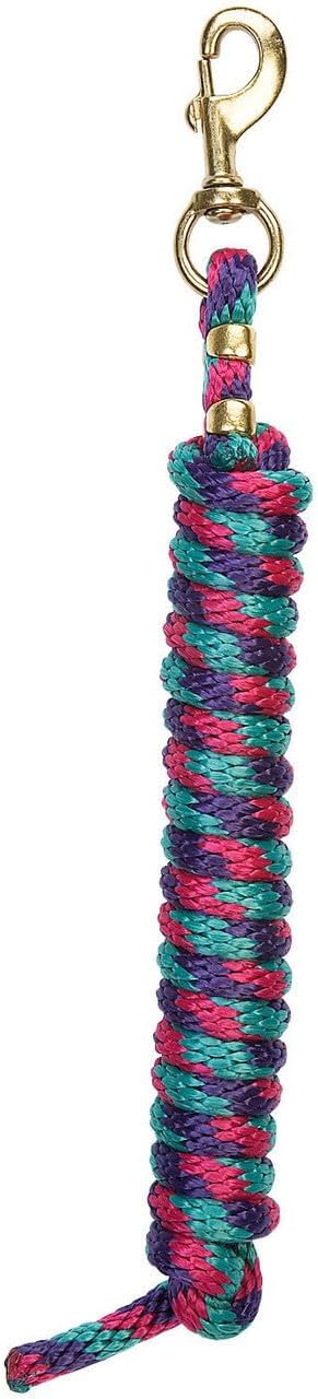 Weaver Equine Performance Lead Rope, Long Horse Lead Rope with Quick Halter Attachment, Soft Comfort Grip, Barn Horse Tack for Daily Use & Showing