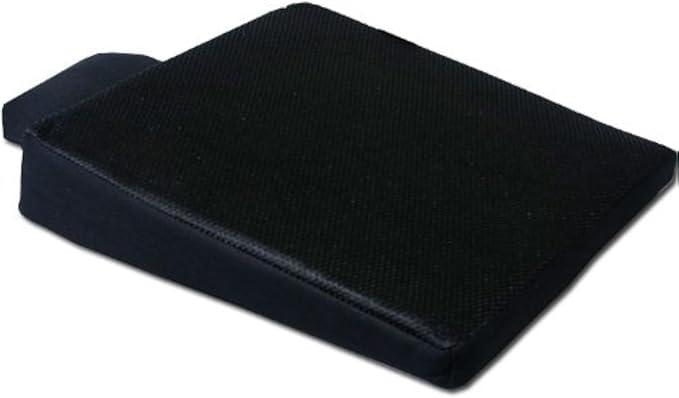 Yupbizauto New Breathable Comfortable Ergonomic Wedge Car Seat Office Chair Back Support Cushion (Black Mesh)
