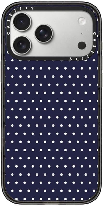 CASETiFY Impact iPhone 17 Pro Max Case [Slim/Compatible with Magsafe / 8.2 ft. 4X Military Grade Drop Protection] - Nightie - Clear Black