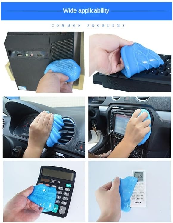 Car Cleaning Gel Kit Cleaning Gel for Car Detail Putty Cleaning Gel Auto Detail Tools Car Cleaning Gels, for Pc Tablet Laptop Keyboard, Camera, Printers, Calculator (0.35lb)