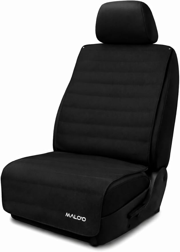 Malo’o SeatGuard Waterproof Car Seat Cover, Non-Slip Neoprene Universal Seat Protector for Trucks and Cars, Heavy Duty Seat Cover for Sports Gear, Dogs and Wet Clothing, Black