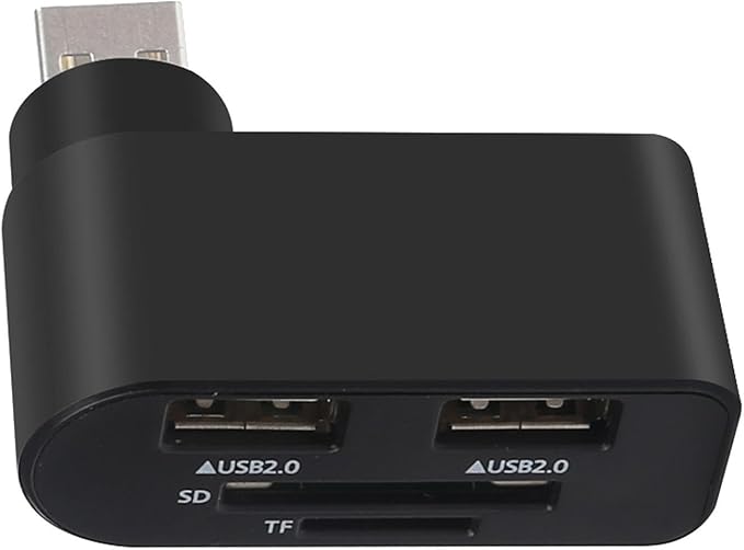 Rotatable USB Hub – ABS 4.5x5.5x2cm | USB Hub, 4 Port Mini USBs Extender with 480Mbps High Speed Data Transfer and Rotating Design | Multifunctional Splitter for Notebook Laptop Tablet Car Use