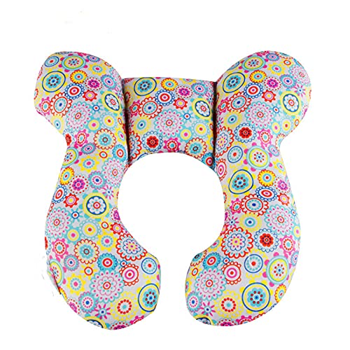 Baby Travel Pillow - Infant Head and Neck Support Pillow Baby Neck Pillow for Car Seat,Pushchair(Colorful)