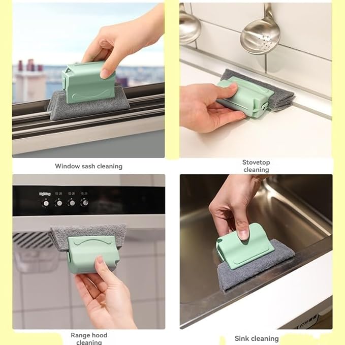 11Pcs Window Track Cleaning Tools, Groove Gap Cleaning Brush Kit, Deep Cleaner for Door Tracks, Sliding Doors, Tile Lines and Shutter