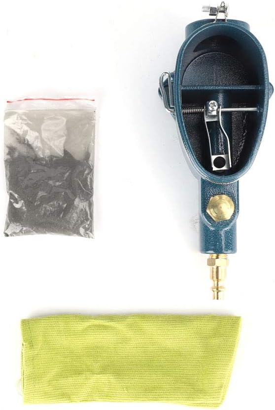 Pneumatic Spark Plug Cleaner Car Air Sand Cleaning Tool with 50g Bag of Silicon Carbide for Remove Carbon Buildup
