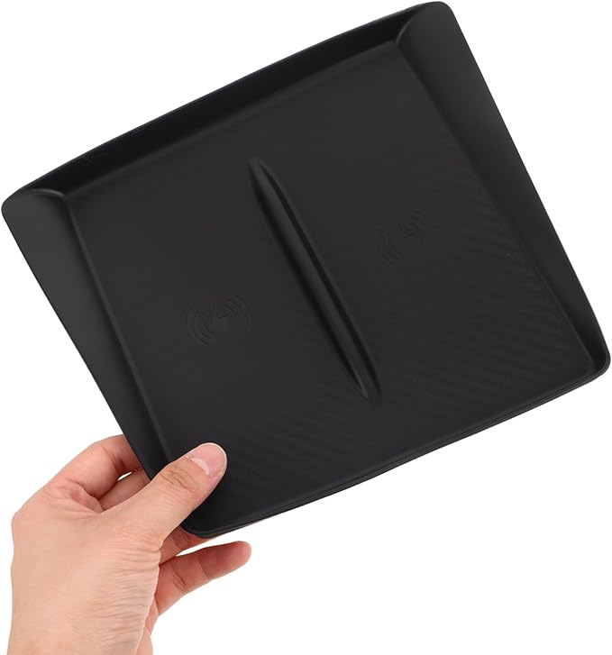Wireless Charging Pad for Center Console Mat Nonslip Silicone Phone Accessory for Car Interior
