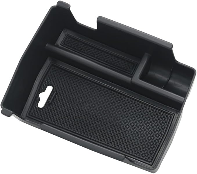 YOCTM Center Console Tray Armrest Secondary Glove Storage Box Compatible with Jeep Compass 2022 2023 2024 2025 Black Interior Accessories Center Console Organizer (Armrest Box)