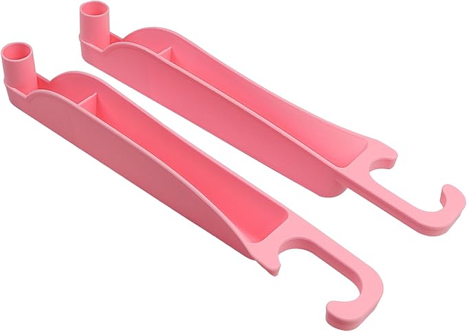 2PCS Car Seat Gap Filler Organizer, Multifunctional Seat Side Gap Filler Between Seat and Console, with Organizer & Hook Function for Avoiding Dropped Items, Universal Fits (Pink)