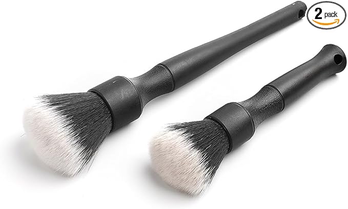 Detail Factory Ultra-Soft Detailing Brush Set, Comfortable Grip and Scratch-Free Cleaning for Exterior, Interior Panels, Emblems, Badges, Gauge Cluster, Infotainment Screen