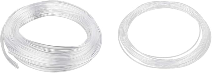 Jushope Fiber Optic for Interior Car Lights, 236 inches PMMA Light Guide Cable, Car Ambient Lighting Extension Fiber Optic with Skirt