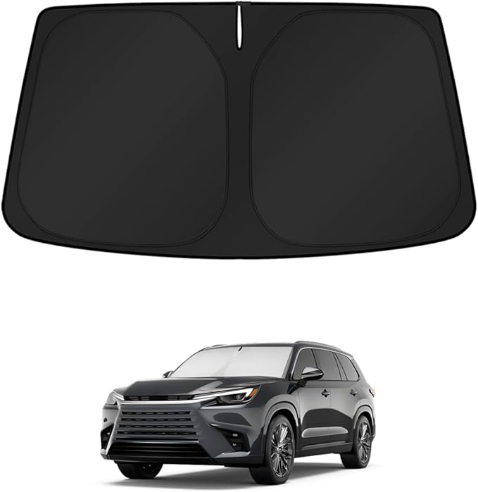 KUST Windshield Sun Shade for Lexus TX 2024 2025 2026 Window Accessories Shade Sun Visor Cover Foldable Block UV Rays