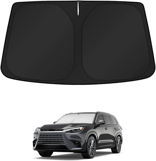 KUST Windshield Sun Shade for Lexus TX 2024 2025 2026 Window Accessories Shade Sun Visor Cover Foldable Block UV Rays