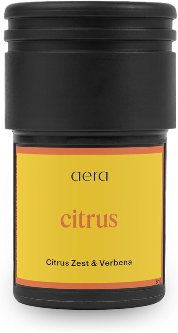 Aera Go Citrus Car Fragrance Scent Refill - Notes of Citrus Zest and Verbena - Works with the Aera Go Diffuser for Car