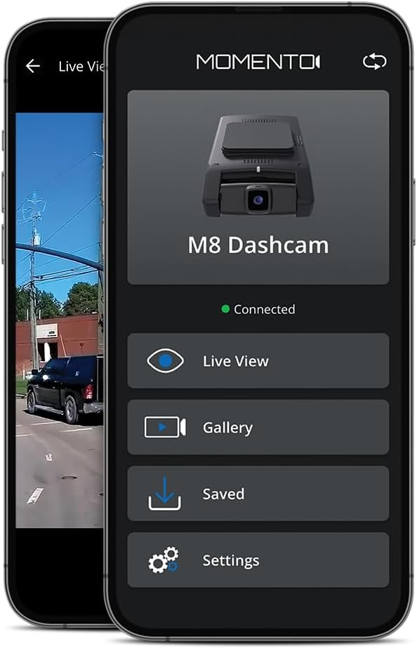 Momento M8 MAX 3-Ch 4K UHD w/Dual 5.0GHz Wi-Fi + GPS Front & Rear Dash Camera Kit (MD-8400) Includes 64GB MicroSD Card