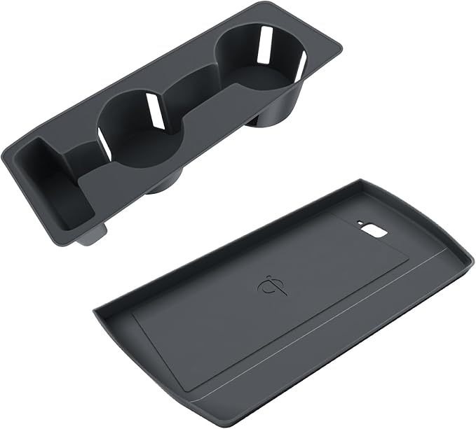 BIBIBO 2Pack for 2026 Subaru Forester Center Console Cup Holder 2026 Subaru Forester Silicone Cup Holder& Wireless Charging Mats 2026 Forester Accessories(Not for 2025 Forester