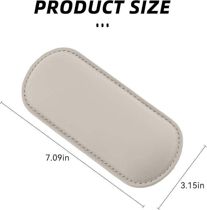 Car Center Console Knee Leg Elbow Cushion Pad, Soft Leather Door Armrest Foot Care Thigh Support Comfort Pillow, Auto Interior Accessories for Knee Pain Relief (Beige)