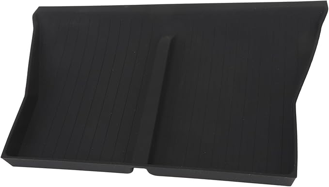 Center Console Wireless Charging Mat Silicone Easy to Clean Anti Slip Phone Charging Pad Car Interior Accessory Black W240004607 Reliable Charging Experience