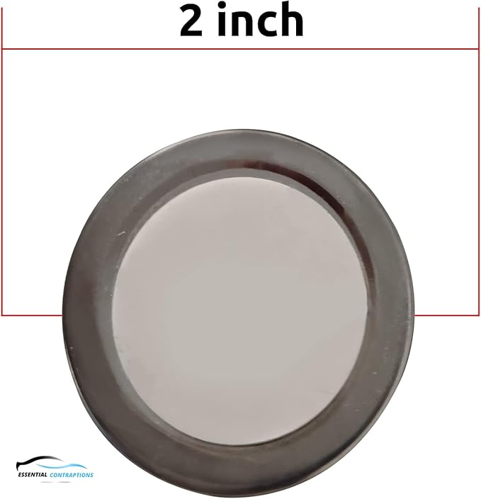 Blind Spot Car Mirror 2 Pack-2 Inch Round Rear View Convex Mirrors for Cars/SUVs/Motorcycles/Trucks/Trailers/Snowmobiles/Bicycles/RVs/Boats/Golf Carts with Rust Resistant Frame-HD Real Glass