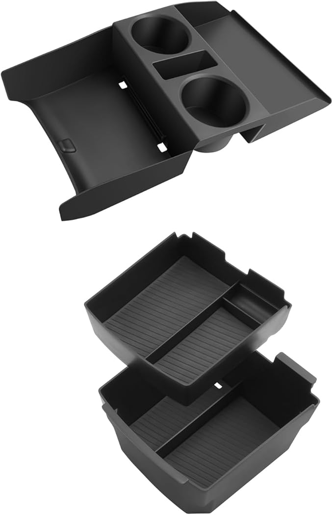 BIBIB0 3Pack 2025 2026 Tucson Limited Center Console Organizer for 2026 2025 Hyundai Tucson(Limited)/Tucson Hybrid/Tucson Plug-in Hybrid Armrest Inserts Tray -ONLY Fit Electronic Shift
