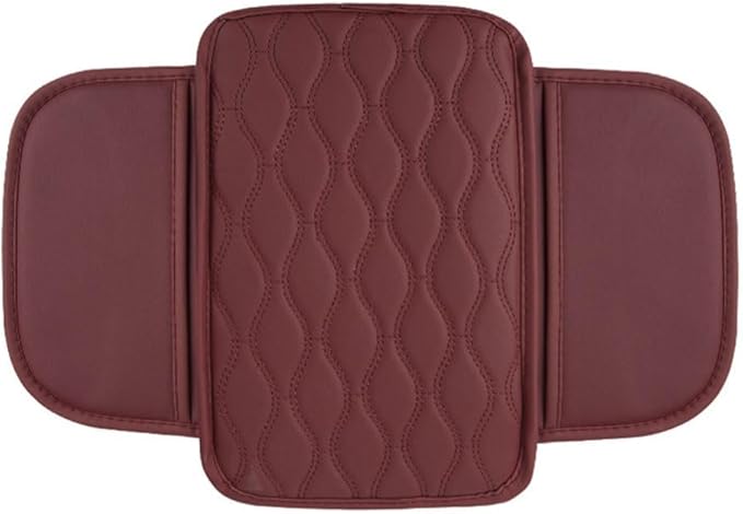 Car Armrest Pad for Genesis GV80 GV70 SUV GV60, Waterproof Center Console Cushion Pad Cover Armrest Storage Box Mat Protection Interior Accessories,A-Red