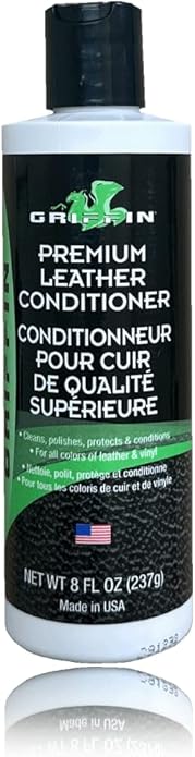 Griffin Leather Conditioner to Restore Leather Surfaces (8 oz.) - The Best Conditioner for Shoes, Boots, Furniture, Car Interiors, Bags and More! - Made in the USA