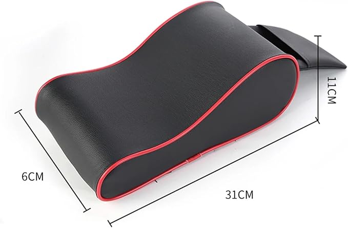 Center Console Cover, Car Center Console Armrest Cushion With Storage Pouch Multifunctional Car Armrest Box Lift Pad Memory Foam Vehicle Pillow Cover(Black)