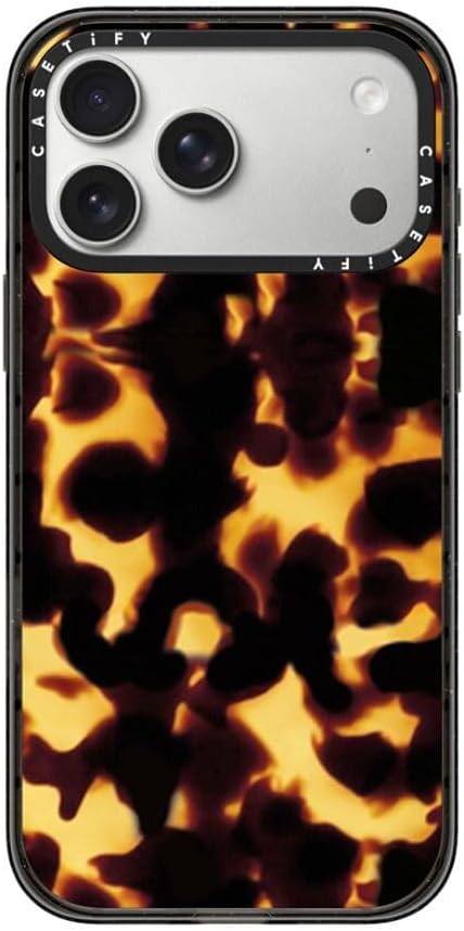 CASETiFY Impact iPhone 17 Pro Max Case [Slim/Compatible with Magsafe / 8.2 ft. 4X Military Grade Drop Protection] - Tortoiseshell - Clear Black