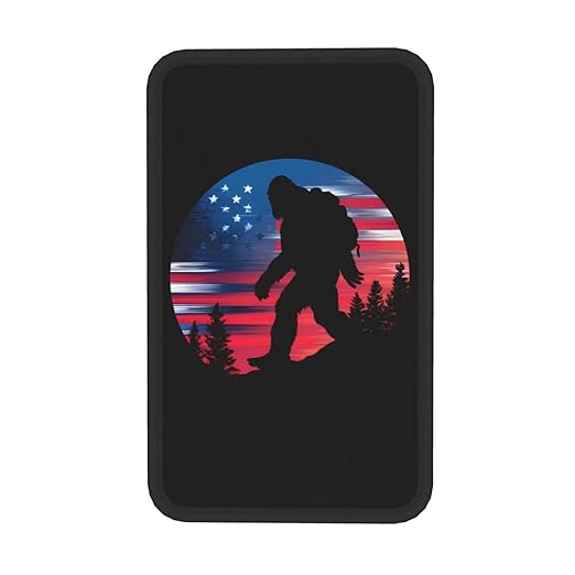 Big Walking American Flag Car Auto Armrest Cushion Cover Accessories Center Console Seat Box Pad Protector Universal Decoration for Most Vehicle SUV Truck