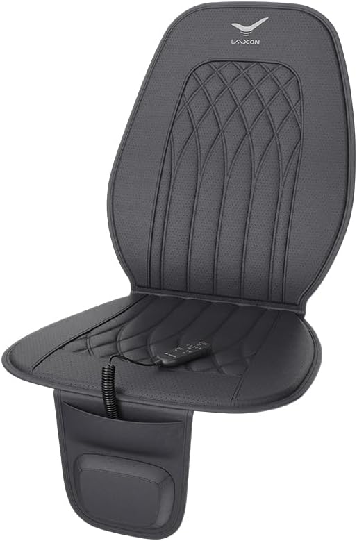 Laxon Air Bag Shiatsu Back Massager for Long time seatting with Long Distance Driving. Vehicle Seat Cushion for Stress Relief, Waist Hip Massager.