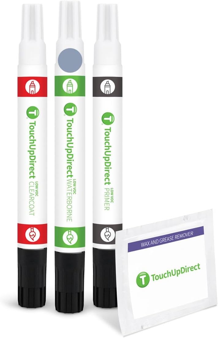 TouchUpDirect 1K5 Moon Dust Compatible with Toyota Exact Match Touch Up Paint Combo - Preferred Kit