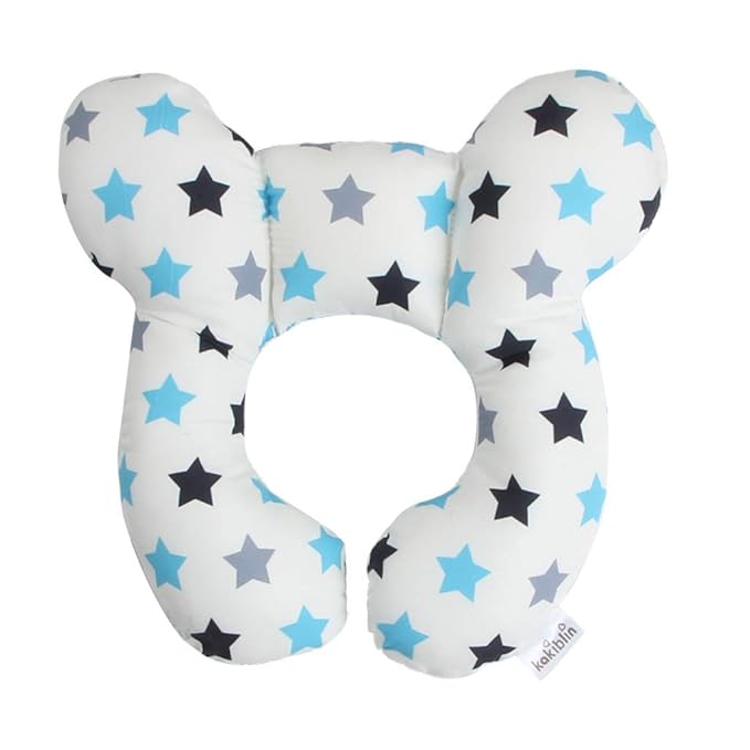 Baby Travel Pillow Toddler Head and Neck Support Pillow for Baby Pushchair,Car Seat,Travel(White)