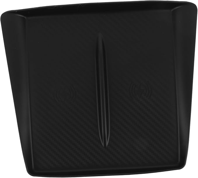 Wireless Charging Silicone Mat for Y Center Console Non-Slip Phone Holder Pad Silicone Material Easy Installation Black Car Interior Accessory