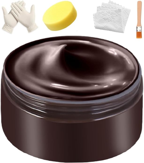 Leather Recoloring Balm, Leather & Vinyl Color Restorer Conditioner – Repairs Faded & Scratched Leather Color