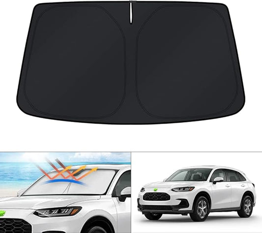 KUST Windshield Sun Shade for Honda HRV Accessories 2023-2024 2025 2026 HR-V Sunshade Window Sun Visor Protector Foldable Blocks UV Rays Keep Car Cooler