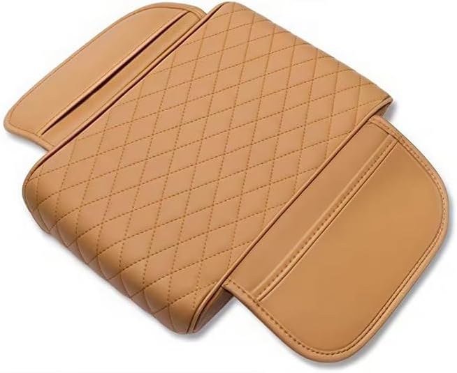 Car Armrest Cushion for Mazda CX-30 2019–2025 2026 DM,Multifunctional Car Armrest Heightening Pad,Car Center Console Cover,Waterproof Nappa Leather Arm Rest Protector,Brown