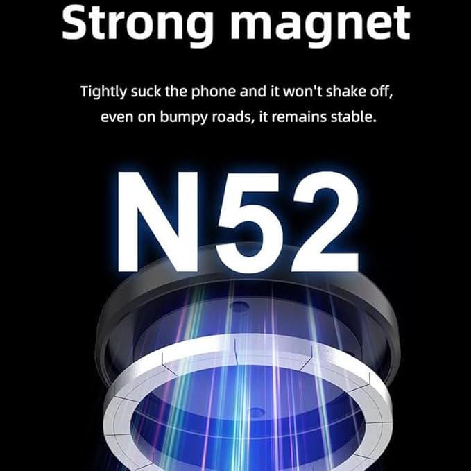 360 Rotatable Magnetic Phone Mount - Electric Vacuum Car Phone Holder
