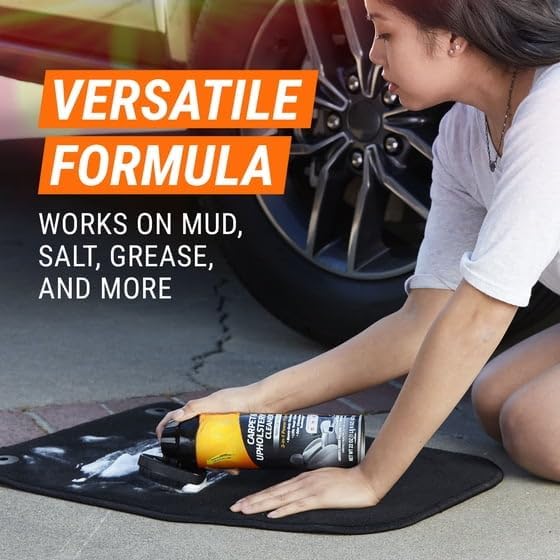 All FRESH fx Power Foam Automotive Cleaner for Carpet & Upholstery, New Car Scent, 22 oz