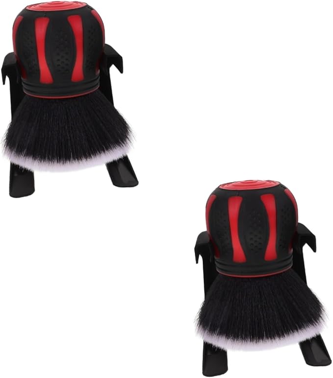 GLEAVI 2pcs Car Vent Cleaner Brush Multi-Function Soft Detailing Tool for Car Interior and Stable Stand for Easy Use and Cleaning