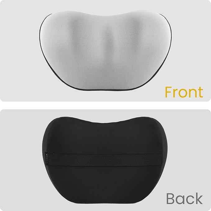 HOPON 2025 Upgrade Headrest Pillow for Tesla Model 3 Y S X,Car Neck Pillow with Breathable Fabric,Soft Pillow for Tesla,Memory Foam Tesla Accessories 1 Pack - Gray