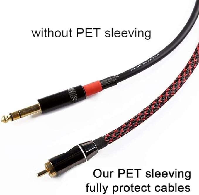 25ft - 3/4 Inch Cable Management Sleeve Protector,Wire Loom PET Expandable Wire Sleeving for Office TV Computer Home Theater Engine Bay Cord Organizer,Protect Cables from Pet Cat Dog Chewing,BlackRed