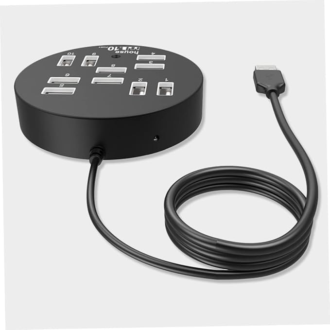 Holibanna USB Hub Ports Splitter Compact USB Data Dock Station for Laptop Multi USB Port Expander for Travel and Business Use High Speed Transmission Design