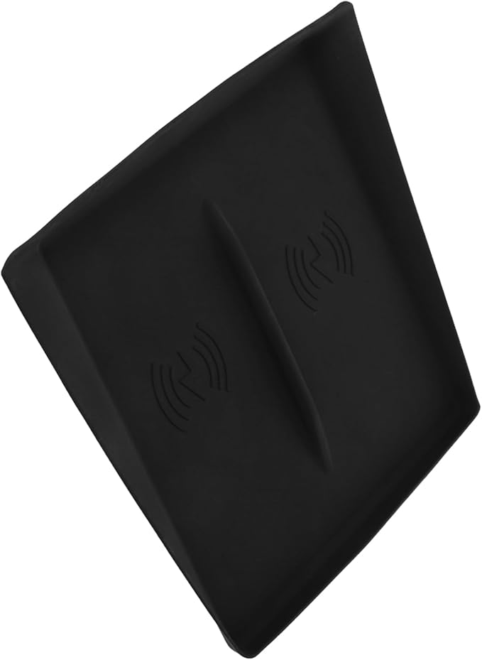 Alipis Anti-Skid Silicone Cordless Charging Mat for Center Console Wireless Charging Pad for Vehicle Interior Fits Model Non-Slip Dashboard Accessory Protection