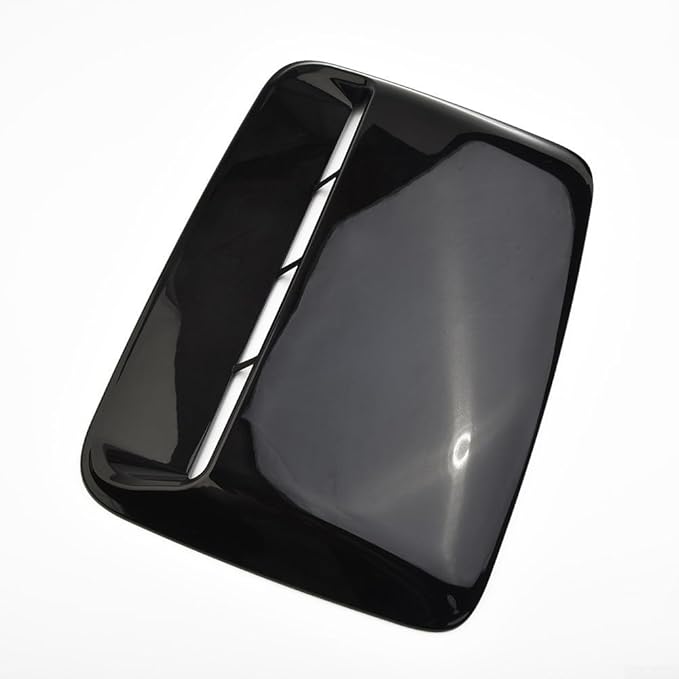 Car Hood Scoop Vent Cover Set - 3 Pcs Glossy Black Air Intake Decorative Trim For Fit On Most Vehicles