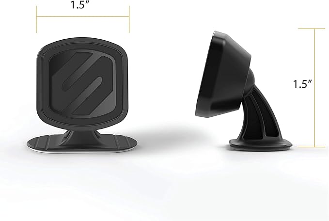 Scosche MMD-2PKXCES0 MagicMount Select Magnetic Car Phone Holder - Strong Magnet Mount for iPhone and Android - 2 Pack Magnetic Cell Phone Mounts for Car Dash - Universal 360° Mobile Cellphone Holder