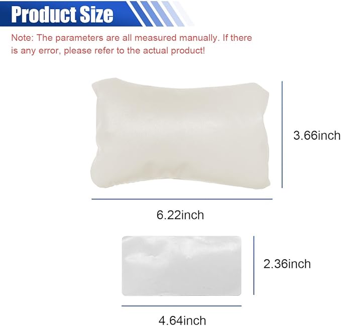 Car Knee Cushion Pad, PU Leather Automotive Center Console Elbow Armrest Pillow, Soft Auto Door Leg Support Pad Protector, Universal Vehicle Interior Comfort Accessories (Beige)