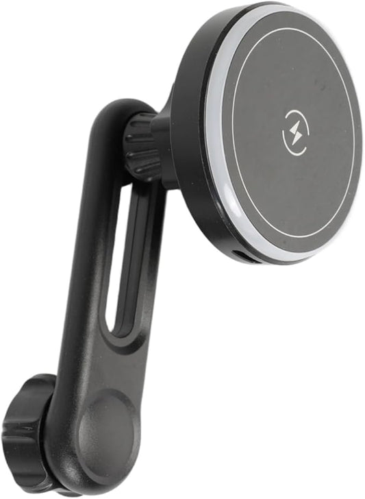 15W Magnetic Wireless Charging Phone Mount Base with 17mm Ball Socket & Adjustable 2-Inch Arm - Replacement for Car Air Vent Phone Holder, Compatible with MagSafe iPhone 17 16 15 14 13 12 Siries