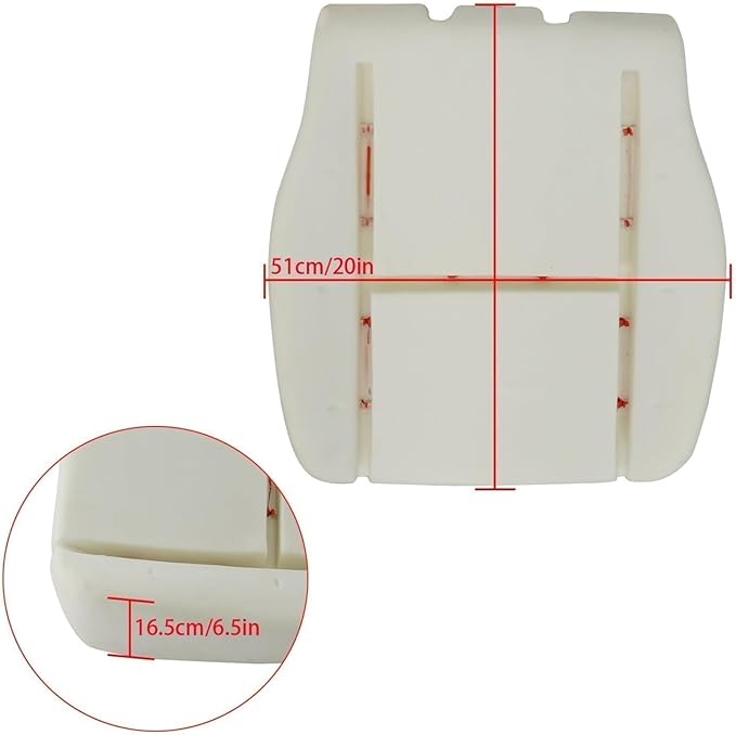 FZJDSD Driver Side Bottom Replacement Seat Foam Cushion Pad Compatible with Chevy Silverado 1500 2500 Tahoe Avalanche Suburban GMC Sierra 1500 2500 Yukon 2007 2008 2009 2010 2011 2012 2013 2014