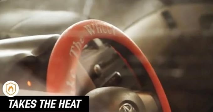 Jesus Take The Wheel Silicone Steering Wheel Cover. Fits 13-15 inch. Black Color, Anti-Slip Grip, Easy Installation & Removal, Durable, Heat Resistant, Waterproof, Stretchable