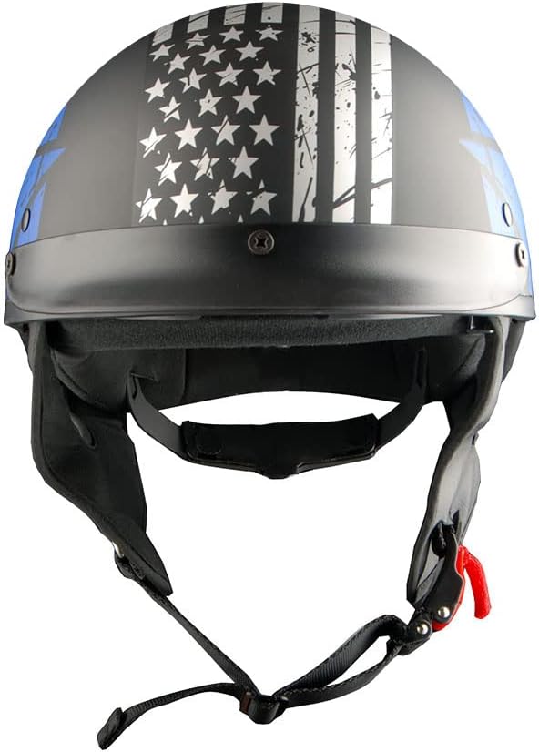1Storm Motorcycle Half Face Helmet Mopeds Scooter Pilot with Retractable Inner Smoked Visor
